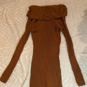 Off the Shoulder or Turtle Neck Dress